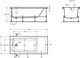 Миниатюра изображения товара Ванна акриловая Roca Elba 160x75 / 7248619000