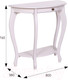 Миниатюра изображения товара Консольный столик Мебелик Элегант (молочный дуб)