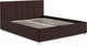 Миниатюра изображения товара Двуспальная кровать Mebel-Ars Нью-Йорк 160 (велюр шоколад/НВ-178/16)