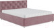 Миниатюра изображения товара Двуспальная кровать Mebel-Ars Классик 160 (велюр пудра/НВ-178/18)