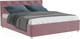 Миниатюра изображения товара Двуспальная кровать Mebel-Ars Классик 160 (велюр пудра/НВ-178/18)