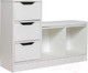 Миниатюра изображения товара Тумба в прихожую Премиум София-6 (белый текстурный)