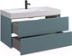 Миниатюра изображения товара Тумба под умывальник Belux Сиртаки НП 100-02 (179, голубой малахит матовый)