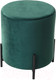 Миниатюра изображения товара Пуф M-City Феликс круглый / 461MC04210 (зеленый 19 велюр/черный)