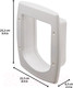 Миниатюра изображения товара Туннель для откидной дверцы Ferplast Swing Microchip / 72115011 (белый)