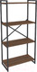 Миниатюра изображения товара Стеллаж Gutta 4 полки (коричневый/черный)
