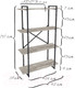 Миниатюра изображения товара Стеллаж Gutta 4 полки 151x92x34 (патина черный)