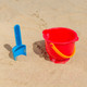 Миниатюра изображения товара Набор игрушек для песочницы Hape Ведерко, совок / E4080_HP (красный/синий)