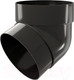 Миниатюра изображения товара Колено трубы водосточной Grand Line ПВХ GL 67 градусов RAL 9005 (черный)