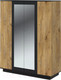 Миниатюра изображения товара Шкаф Интерлиния Quartz QZ-ШК3 (дуб нокс/черный)