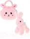 Миниатюра изображения товара Мягкая игрушка Fluffy Family Зайка в сумочке / 682124