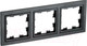 Миниатюра изображения товара Рамка для выключателей и розеток IEK Brite BR-M32-K02 (черный)