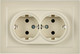 Миниатюра изображения товара Розетка IEK Brite BR-R21-16-K10-F (бежевый)