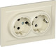 Миниатюра изображения товара Розетка IEK Brite BR-R21-16-K10-F (бежевый)
