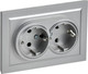 Миниатюра изображения товара Розетка IEK Brite BR-R21-16-K47-F (алюминий)