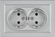 Миниатюра изображения товара Розетка IEK Brite BR-R21-16-K47-F (алюминий)