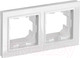 Миниатюра изображения товара Рамка для выключателей и розеток IEK Brite BR-M22-44-K01 (белый)