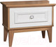 Миниатюра изображения товара Прикроватная тумба Гомельдрев Торино ГМ 8195 (дуб/белый/натуральный дуб)