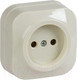 Миниатюра изображения товара Розетка IEK Glory ERH10-K33-10 (кремовый)