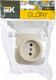 Миниатюра изображения товара Розетка IEK Glory ERH10-K33-10 (кремовый)