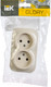 Миниатюра изображения товара Розетка IEK Glory ERH20-K33-10 (кремовый)