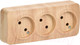 Миниатюра изображения товара Розетка IEK Glory ERH30-K34-10 (сосна)