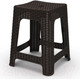 Миниатюра изображения товара Табурет пластиковый Ingreen Rattan / ING6181ГШК (горький шоколад)