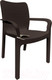 Миниатюра изображения товара Стул пластиковый Ingreen Rattan / ING6182ГШК (горький шоколад)