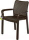 Миниатюра изображения товара Стул пластиковый Ingreen Rattan / ING6182ГШК (горький шоколад)