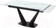 Миниатюра изображения товара Обеденный стол M-City Ниагара 160 / 480M04461 (белый мрамор/черный)