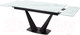Миниатюра изображения товара Обеденный стол M-City Ниагара 160 / 480M04461 (белый мрамор/черный)