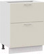 Миниатюра изображения товара Шкаф-стол кухонный ТриЯ Габриэлла 1Н6Я2 (белый/кремовый)