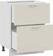 Миниатюра изображения товара Шкаф-стол кухонный ТриЯ Габриэлла 1Н6Я2 (белый/кремовый)