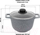 Миниатюра изображения товара Казан Elan Gallery Гармония вкуса / 120551 (серый мрамор)