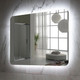 Миниатюра изображения товара Зеркало Пекам MartaFly 120x80 / MartaFly-120x80dp (с подсветкой, сенсором на взмах руки и подогревом)