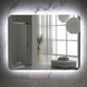 Миниатюра изображения товара Зеркало Пекам MartaFly 120x80 / MartaFly-120x80dpcl (с подсветкой, сенсором на взмах руки, подогревом и часами)
