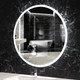 Миниатюра изображения товара Зеркало Пекам Ring 90x90 / ring-90x90scl (с подсветкой, сенсором на прикосновение и часами)