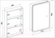 Миниатюра изображения товара Шкаф с зеркалом для ванной Пекам Marta 50x80 / MartaBox-50x80 (с сенсором на прикосновение)