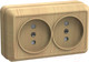 Миниатюра изображения товара Розетка IEK Октава ERO20-K03-10-DC (сосна)
