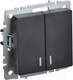 Миниатюра изображения товара Выключатель IEK Brite BR-V20-1-10-K02 (черный)
