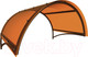 Миниатюра изображения товара Козырек ИМпласт Арка Полимер 1500х1050 Янтарь (с сотовыйм поликарбонатом 6мм)