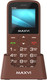 Миниатюра изображения товара Мобильный телефон Maxvi B100ds (коричневый+ЗУ)