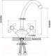 Миниатюра изображения товара Смеситель Ekko by Maxonor MN4125 (хром)