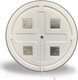 Миниатюра изображения товара Зеркало Пекам Ring 2 70x70 / ring2-70x70dcl (с подсветкой, сенсором на взмах руки и часами)