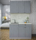 Миниатюра изображения товара Кухонный гарнитур Интерлиния Берес 1.2А (дуб серый/опал светлый)