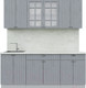 Миниатюра изображения товара Кухонный гарнитур Интерлиния Берес 2.0А (дуб серый/опал светлый)