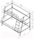Миниатюра изображения товара Двухъярусная кровать Формула мебели Дельта-Лофт 20.02.04 / ДЛ.1.120 (белый)