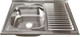 Миниатюра изображения товара Мойка кухонная Mixline L 528180 (с сифоном)