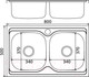 Миниатюра изображения товара Мойка кухонная Mixline 530528 (с сифоном)