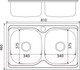 Миниатюра изображения товара Мойка кухонная Mixline 532312 (с сифоном)